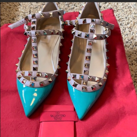 VALENTINO STRAP FLATS SIE (5) - Picture 1 of 4